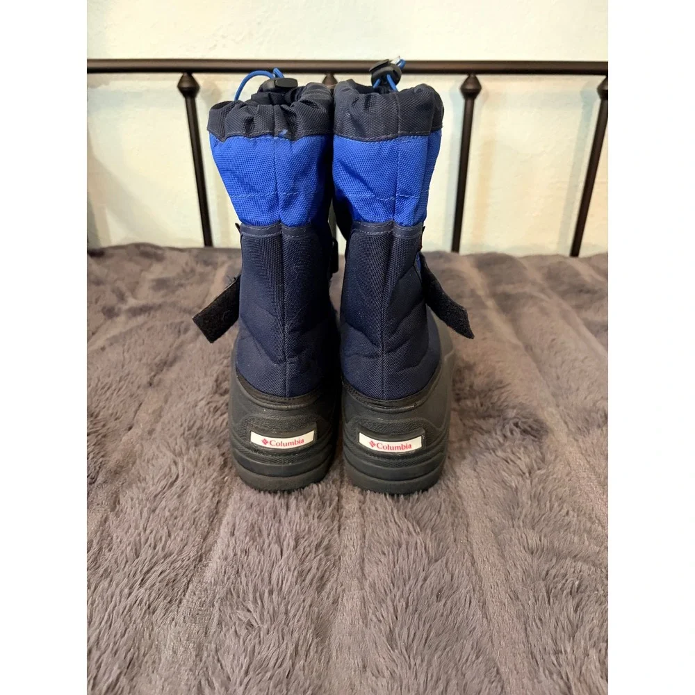 Columbia Snow Boots Sz 7 Youth/Big Kid Blue Waterproof Insulated Winter Outdoor